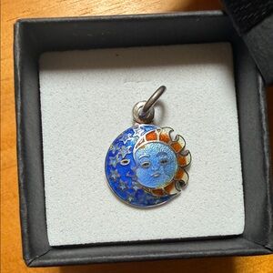 Sun and Moon 925 Silver Pendant